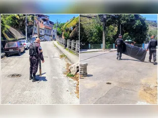 Operação da PM retira 1,5 toneladas de barricadas em comunidades de Niterói; Vídeo