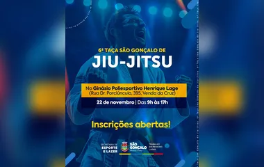 São Gonçalo tem inscrições abertas para 6ª Taça de Jiu-jítsu