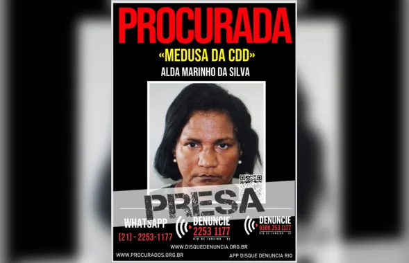 Após denúncia, polícia prende ‘Medusa da CDD'