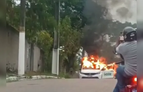 Empresa de internet tem veículo incendiado em Itaboraí