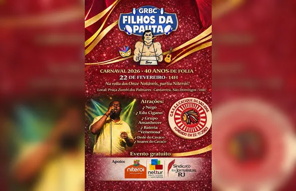 Filhos da Pauta celebra 40 anos com roda de samba-enredo e homenageia 11 jornalistas no Carnaval de 2026