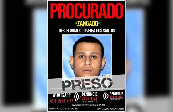 Foragido da Justiça, 'Zangado' é preso após denúncia em Belford Roxo