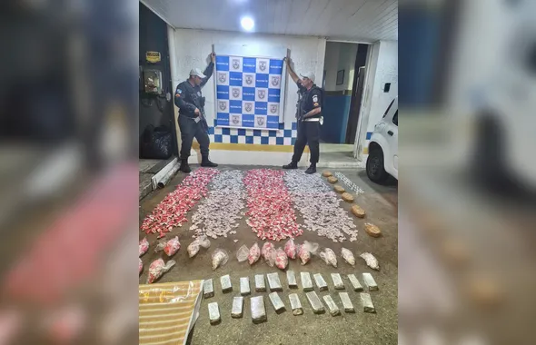 Homem é preso com grande carga de drogas na RJ-124, em Rio Bonito