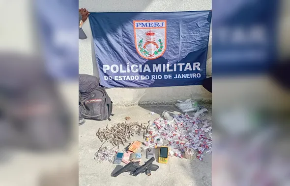 PM prende dois por tráfico de drogas no Viradouro, em Niterói