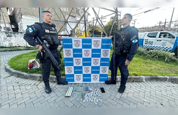 Polícia apreende drogas e prende suspeito na Viradouro, em Niterói