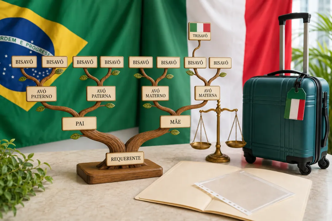 A mulher havia viajado à Itália para dar andamento ao reconhecimento da cidadania dela e do filho, mas descobriu que faltava a certidão de nascimento do trisavô italiano, indispensável ao procedimento