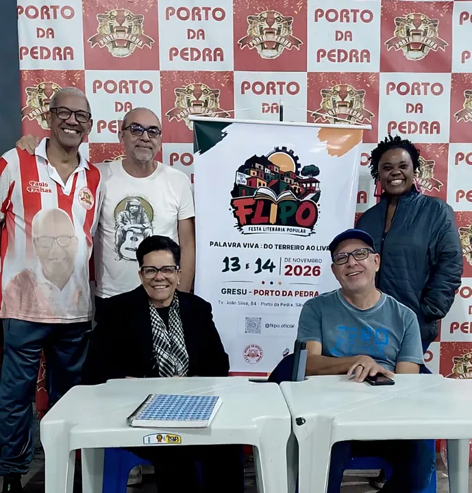 Com o tema “Palavra Viva: do Terreiro ao Livro”, a FLIPO acontecerá nos dias 13 e 14 de novembro, na quadra da escola de samba Unidos do Porto da Pedra