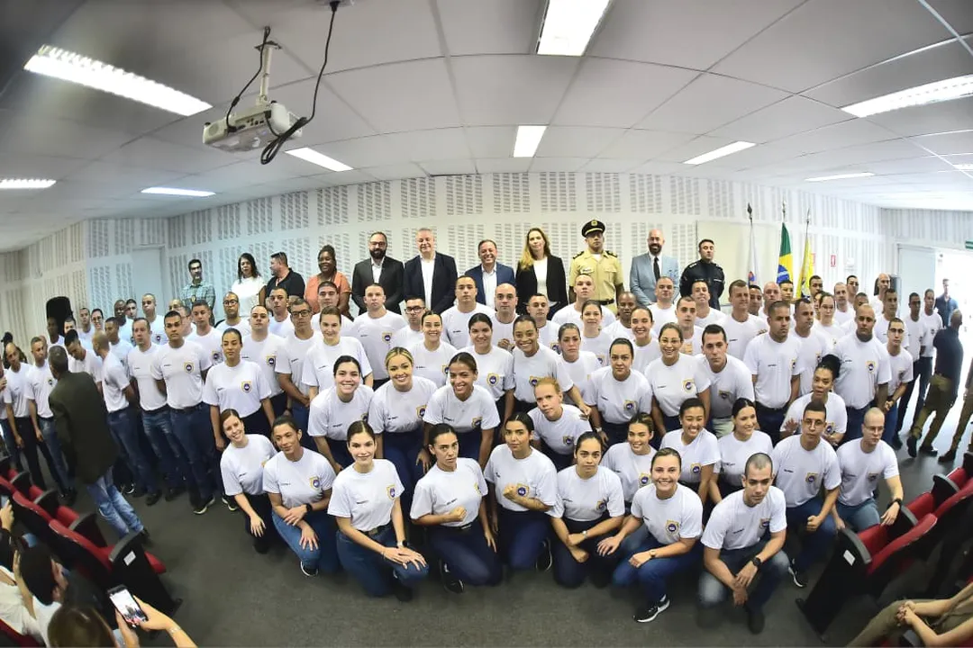 Durante a aula inaugural da nova turma, o prefeito Rodrigo Neves destacou que o crescimento do efetivo faz parte de uma política de fortalecimento da Guarda construída de forma gradual