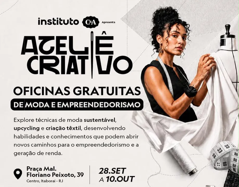 Ateliê Criativo oferece formação com certificado e busca incentivar novas possibilidades de geração de renda