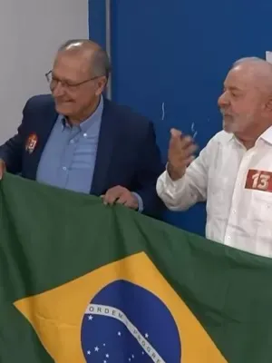 O político estava acompanhado da primeira-dama, Janja, do vice-presidente, Geraldo Alckmin