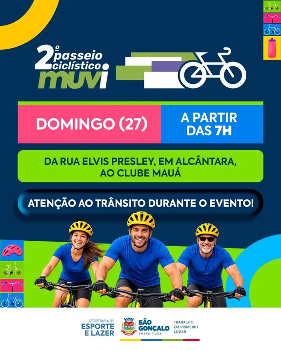 O percurso segue pela Rua Elvis Presley, passando pela ciclovia do MUVI, pela nova via Avenida Novos Rumos e pela Avenida Presidente Kennedy, até a chegada ao Clube Mauá, no Centro
