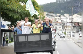 Douglas Ruas comanda carreata em Nova Friburgo em apoio a Flávio Bolsonaro