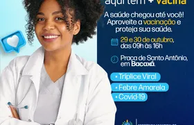Saquarema leva vacinação à Praça de Santo Antônio, em Bacaxá