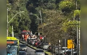 Acidente deixa homem ferido em Pendotiba, Niterói, nesta segunda (3)
