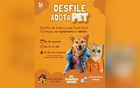 'Desfile Adota Pet' promove adoções de cães adolescentes e adultos no São Gonçalo Shopping