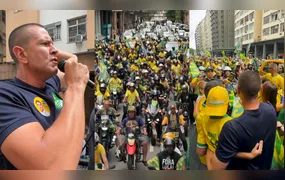 Douglas Ruas faz carreata em Niterói em apoio a Flávio Bolsonaro