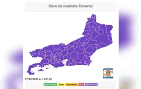 Estado do Rio entra em risco muito alto para incêndios florestais, alerta Defesa Civil