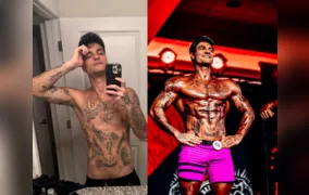 Funkeiro mostra antes e depois após ganhar 32 kg e conquistar dois títulos de fisiculturismo