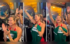 Luana Piovani comemora 50 anos em roda de samba na Lapa