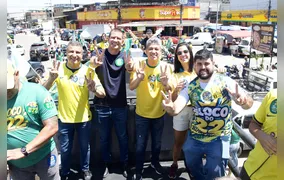 No último dia de campanha, Douglas Ruas percorre Baixada Fluminense em carreatas por Flávio Bolsonaro