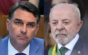 Pesquisa mostra Lula à frente de Flávio Bolsonaro no 1º e 2º turnos
