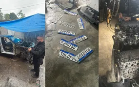 Polícia Civil localiza desmanche clandestino de veículos e prende dois homens em São Gonçalo