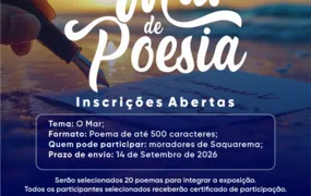 Saquarema abre inscrições para exposição literária 'Mar de Poesia'