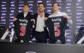 Vasco apresenta Sosa e Colidio como novos reforços para sequência da temporada
