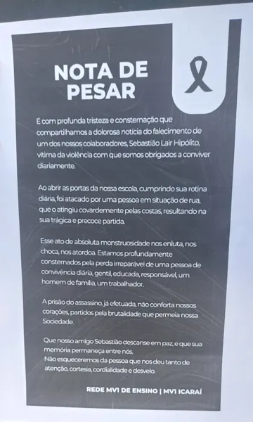 Acusado de matar porteiro de escola teria fugido de hospital psiquiátrico