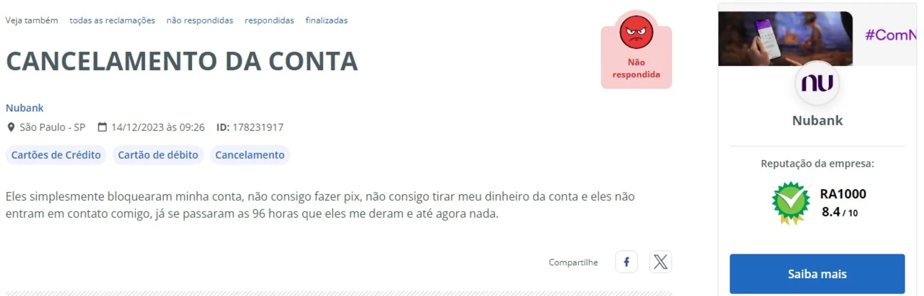 Clientes acusam banco digital de bloquear contas e reter dinheiro