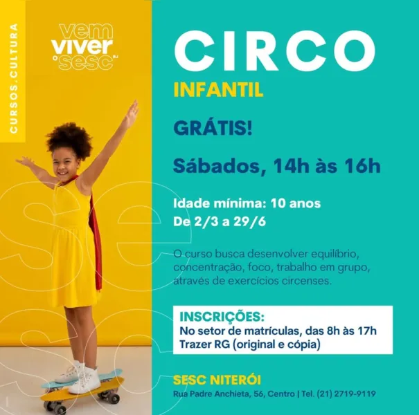 Confira a programação cultural do fim de semana em São Gonçalo e Niterói