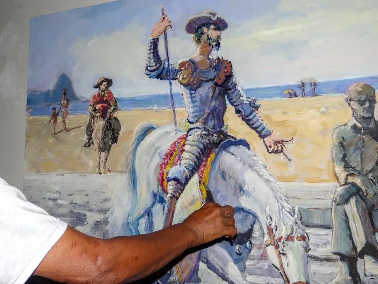 Pintor de Niterói conquista prêmio do Corpo de Fuzileiros Navais com quadro; “faço arte por amor à arte”