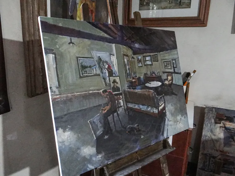 Pintor de Niterói conquista prêmio do Corpo de Fuzileiros Navais com quadro; “faço arte por amor à arte”