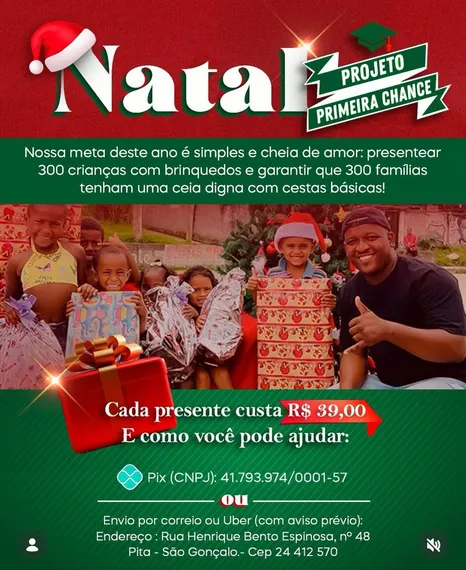 A solidariedade que move São Gonçalo: Conheça Projetos Sociais que transformam o fim de ano da população