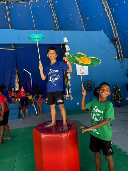 Oficinas do Lona na Lua impulsionam desenvolvimento infantojuvenil em Tanguá