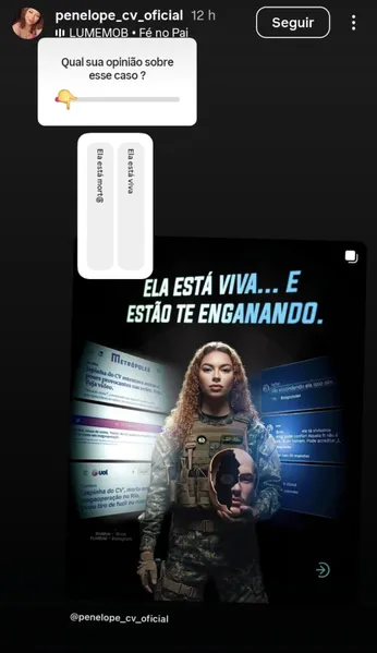 Pode estar viva? 'Japinha do CV' não consta na lista de mortos da megaoperação no Rio