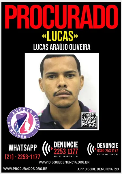 Disque Denúncia lança 2ª edição de cartazes de foragidos por violência contra a mulher