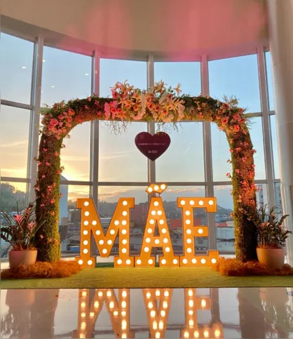 O Pátio Alcântara possui uma decoração especial para o Dia das Mães