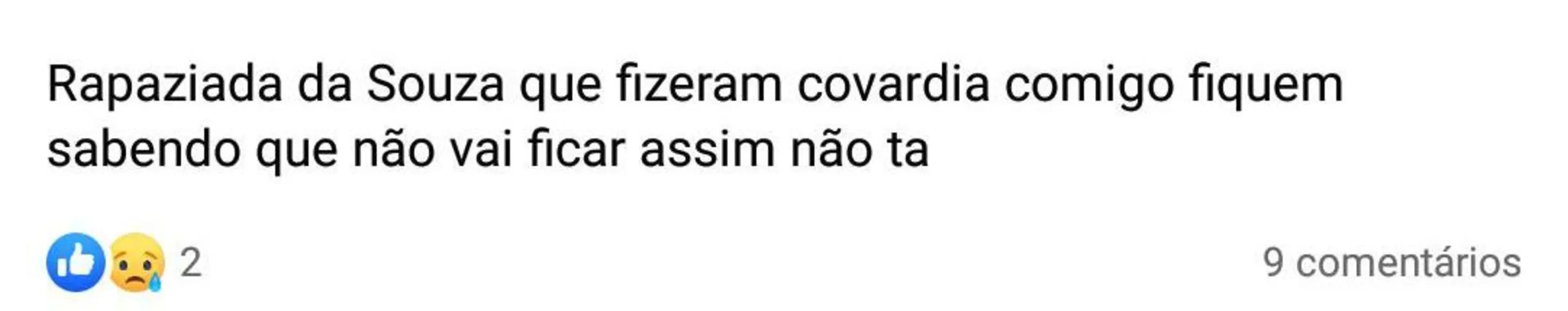 Ameaça em rede social