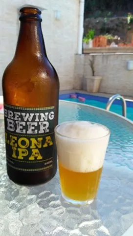 Jadilson Luna criou uma cerveja com o nome em homenagem ao de sua filha: a Leona IPA 