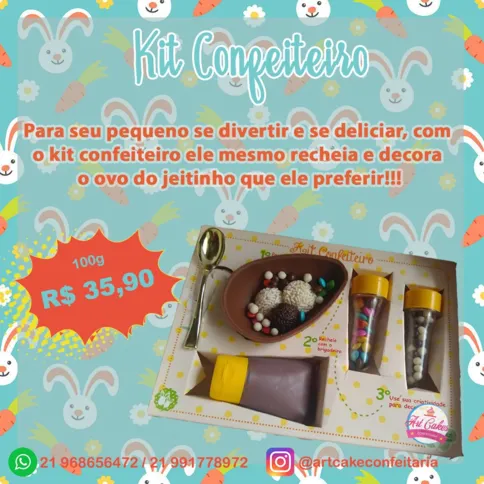 Ovos para crianças da ArtCake Confeitaria