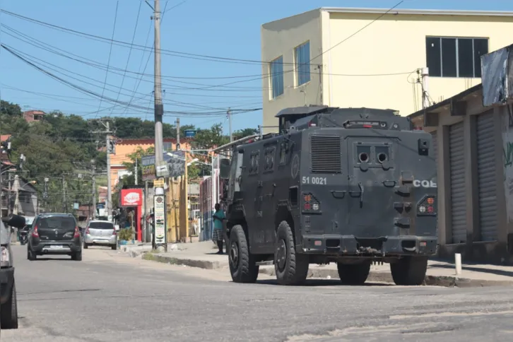 Blindado está sendo utilizado