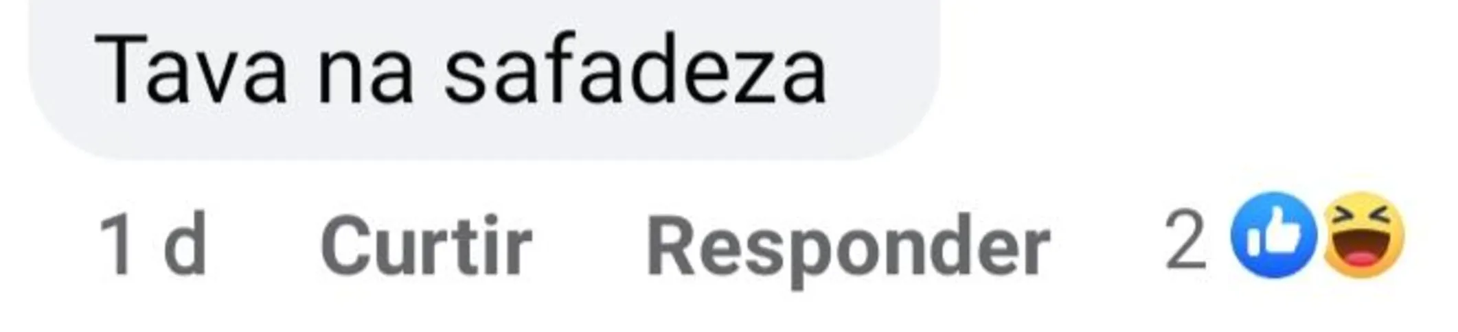 Comentários nas redes sociais 