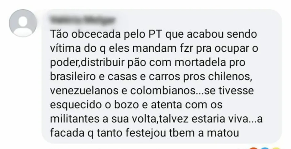 Imagem ilustrativa da imagem Vítima de feminicídio em Niterói é atacada em rede social por questões políticas