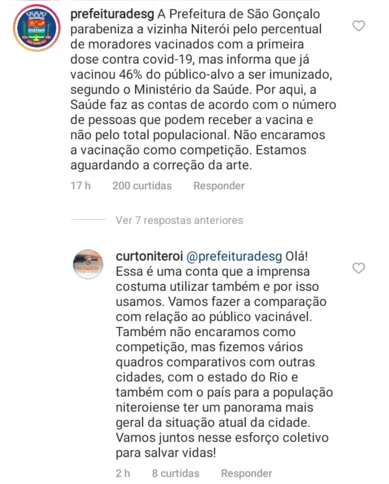 Resposta da prefeitura de São Gonçalo e repercussão do caso