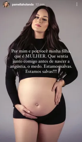 Pamella se pronunciou sobre o tema hoje em seu Instagram