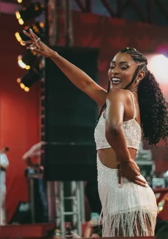 Erika foi anunciada como soberana dos ritmistas da atual campeã do Carnaval carioca em junho passado