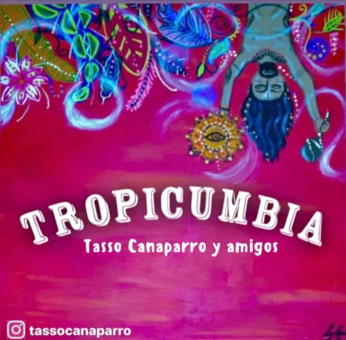 Essa é a capa do álbum de Tasso. Arte feita por Jacqueline Rodríguez