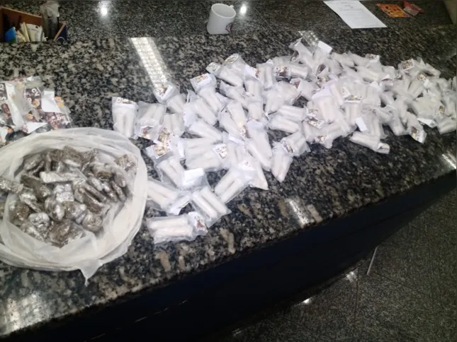 Drogas apreendidas 