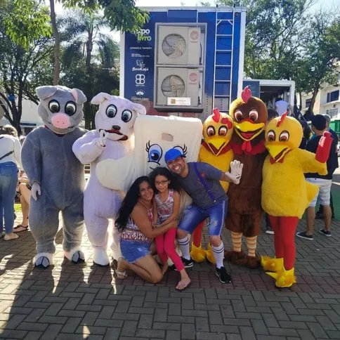Ocorrem atividades infantis no evento  (imagens de antes da pandemia)